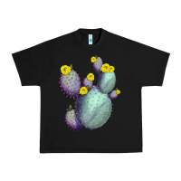 Black Opunthia Santa Rita Cactus Urban Heavy Tee - LillyAllenDesigns