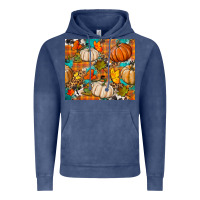 Vintage Denim fall pumpkin tumbler Vintage Hoodie - BundleAndBundleShop