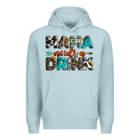 Blue Mist mama needs a drink Premium Hoodie - OliviaCreatesArt
