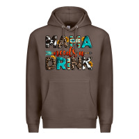 Coffee mama needs a drink Premium Hoodie - OliviaCreatesArt
