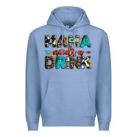 Colony Blue mama needs a drink Premium Hoodie - OliviaCreatesArt