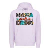 Lilac mama needs a drink Premium Hoodie - OliviaCreatesArt