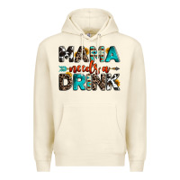 Sandshell mama needs a drink Premium Hoodie - OliviaCreatesArt