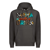 Smoke mama needs a drink Premium Hoodie - OliviaCreatesArt