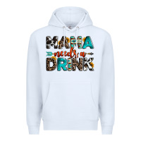 White mama needs a drink Premium Hoodie - OliviaCreatesArt