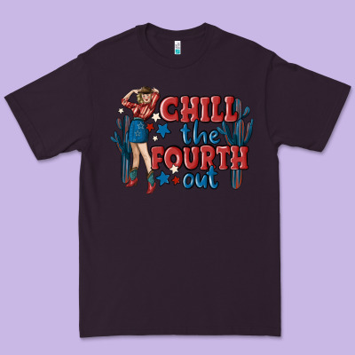 Chill The Fourth Out Malia Premium Tee Designed By Maliassmallbusiness