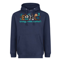 Navy e=mc2 energy milk coffee bbs Heavyweight Hoodie - BundleAndBundleShop