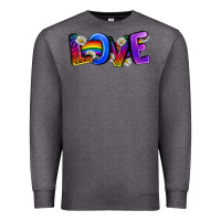 Charcoal Heather Western Love LGBTQ+ Premium Sweatshirt - BundleAndBundleShop