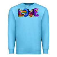 Ocean Blue Western Love LGBTQ+ Premium Sweatshirt - BundleAndBundleShop