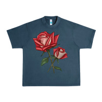 Midnight Navy Love Rose Urban Heavy Tee - LillyAllenDesigns