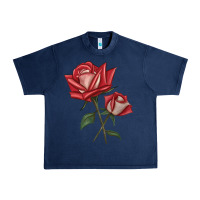 Navy Love Rose Urban Heavy Tee - LillyAllenDesigns