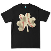 Black baseball distressed shamrock Premium Tee - MaliasSmallBusiness