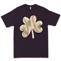 Plum baseball distressed shamrock Premium Tee - MaliasSmallBusiness