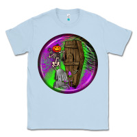 Dusty Blue halloween round earrings 1 Classic Tee - BundleAndBundleShop