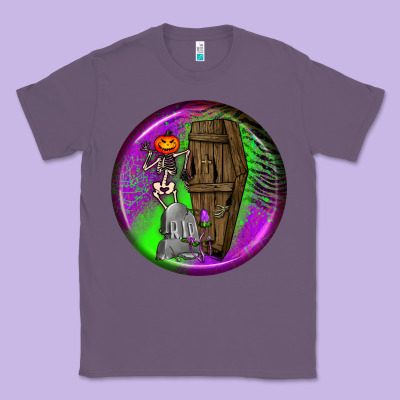 Halloween Round Earrings 1 Classic Tee Designed By Bundleandbundleshop