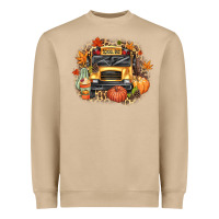 Fall School Bus Heavyweight Sweatshirt | Teevron