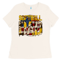 Bone softball dad Ladies Tee - Jasminsmagicworld