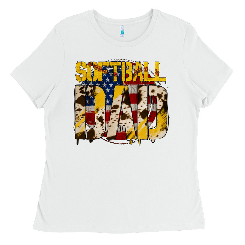 Softball Dad Ladies Tee by Jasminsmagicworld | Teevron