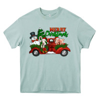 Arona merry christmas snowman and farm animals truck Heavy Core Tee - Jasminsmagicworld