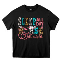 Black sleep all day nurse all night Heavy Core Tee - AdoDesignShop