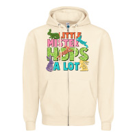 Sandshell Little mister hops a lot Easter Day Zipper Hoodie - CowGirlArtShop