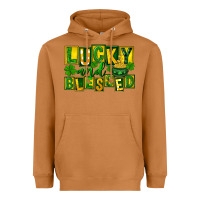 Meerkat Lucky and blessed St. Patricks Day Heavyweight Hoodie - FaDigitalArtStudio