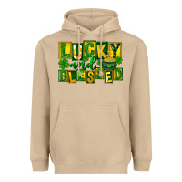 Mushroom Lucky and blessed St. Patricks Day Heavyweight Hoodie - FaDigitalArtStudio