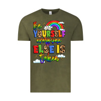 Vintage Olive be yourself everyone else in taken Vintage Tee - LillyAllenDesigns