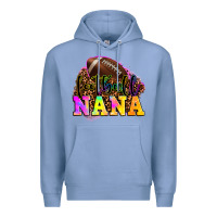 Colony Blue football nana Premium Hoodie - OliviaCreatesArt