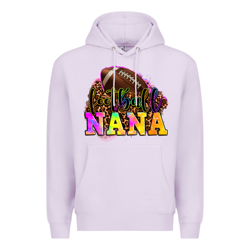Football Nana Premium Hoodie by OliviaCreatesArt | Teevron