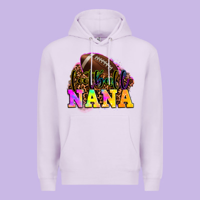Football Nana Premium Hoodie Designed By Oliviacreatesart