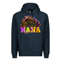 Navy football nana Premium Hoodie - OliviaCreatesArt