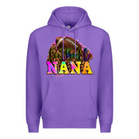 Purple football nana Premium Hoodie - OliviaCreatesArt