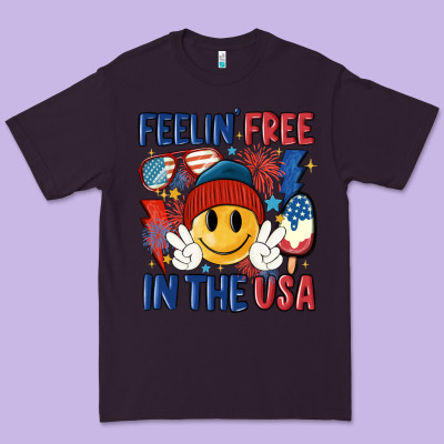 Feelin Free In The Usa Premium Tee Designed By Maliassmallbusiness