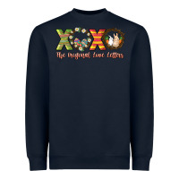 Navy Xoxo the original love letters Heavyweight Sweatshirt - NancyCooperArtShop