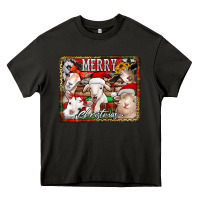 Asphalt merry christmas goats Heavy Core Tee - Jasminsmagicworld
