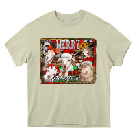 Mossy merry christmas goats Heavy Core Tee - Jasminsmagicworld