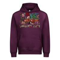 Mauve Wine fram fresh christmas trees Urban Hoodie - SublimationCraftShop