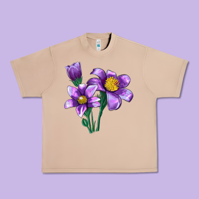 Pasque Flower Illustrations Urban Heavy Tee Designed By Lillyallendesigns