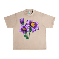 French Oak Pasque Flower Illustrations Urban Heavy Tee - LillyAllenDesigns