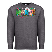 Charcoal Heather Easter Nurse Premium Sweatshirt - BundleAndBundleShop