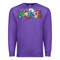 Purple Easter Nurse Premium Sweatshirt - BundleAndBundleShop