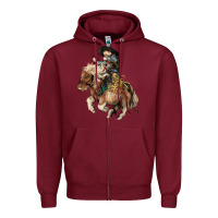 Burgundy Midilli little Cowboy kid rodeo Zipper Hoodie - HowdyJamesFarm