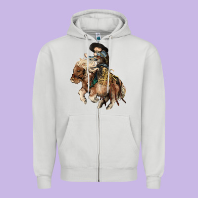 Midilli Little Cowboy Kid Rodeo Zipper Hoodie Designed By Howdyjamesfarm