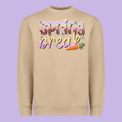 Spring Break Heavyweight Sweatshirt Designed By Nancycooperartshop