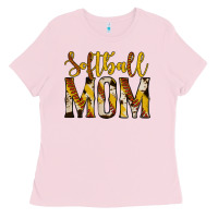 Bubblegum Pink softball mom Ladies Tee - Jasminsmagicworld