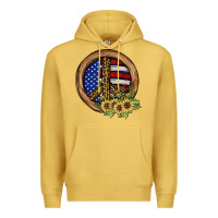 Antique Gold Peace Sign Premium Hoodie - JahusDesignShop