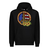Black Peace Sign Premium Hoodie - JahusDesignShop