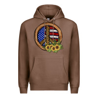 Chestnut Peace Sign Premium Hoodie - JahusDesignShop