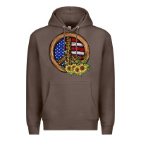 Coffee Peace Sign Premium Hoodie - JahusDesignShop